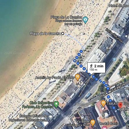 Apartamento Amplio Y Central A Pie De Playa La Concha San Sebastian Luaran gambar